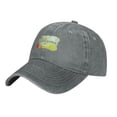 thumbnail image 2 of DouZhe Adjustable Washed Cotton Baseball Cap - Romantic Welcome Sign Prints Vintage Dad Hat Unisex Sports Caps (Gray), 2 of 7