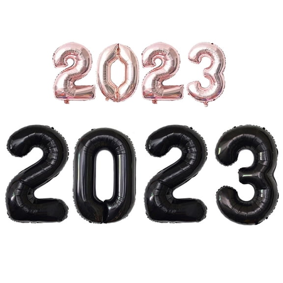 2023 Foil Number Balloons For New Year And Graduation Anniversary Memory Party Decoration Supplies -Style 1