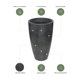 thumbnail image 4 of Ecobo Maceta Redonda Ecológica 89,9 cm Alto | Uso Interior/Exterior, Duradera, Versátil y Ligera | Diseño Contemporáneo, Artesanos Brasileños - Negro, 4 of 4