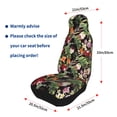 thumbnail image 4 of Yiaed Watercolor Tropical Flowers Print Car Seat Covers,Universal Auto Seats Protector Fits for Car,SUV Sedan,Truck,Automotive Seat Covers & Accessories(Two packs), 4 of 7