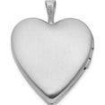 thumbnail image 3 of Sterling Silver Rhodium-Plated Polished & Satin Cross Heart Locket (24.75 X 19.5) Made In United States qls901, 3 of 5