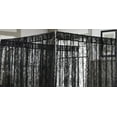 thumbnail image 4 of Warm Home Designs Lace Canopy Bed Curtains Set Consists of 8 48" x 78" Black Canopy Curtains with Tie-Backs. Queen Canopy Bed Curtains or King Bed Canopy Curtains for Gothic Bedroom Decor. LC Black, 4 of 6