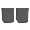 thumbnail image 2 of vidaXL Planters Flower Boxes with Rattan Look Outdoor Plant Boxes for Patio, 2 of 6
