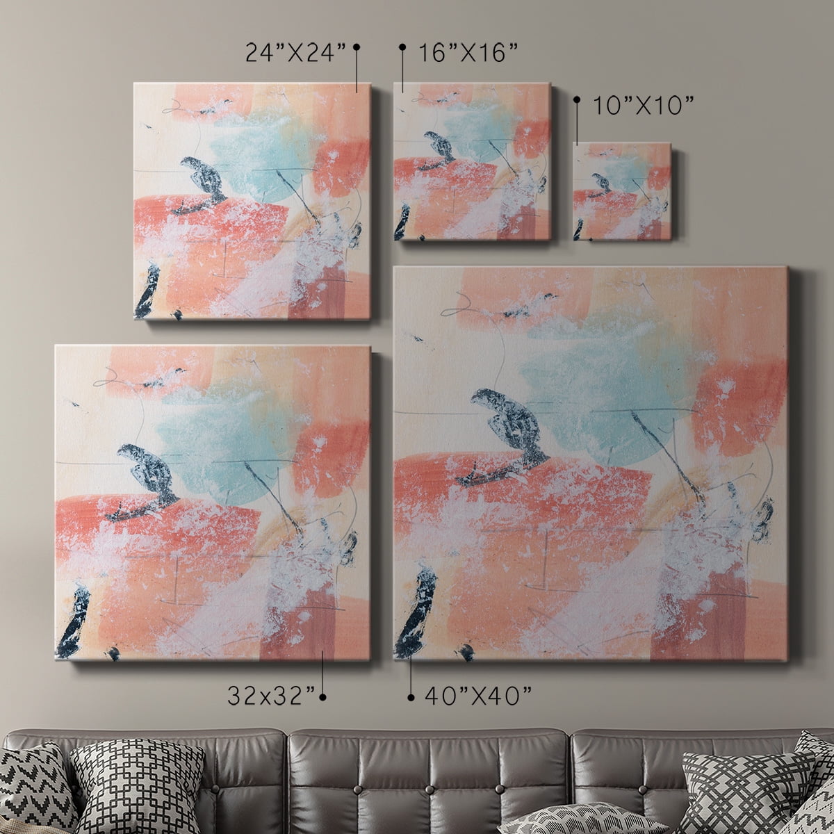 Wexford Home Warm Underneath I-Premium Gallery Wrapped Canvas, 10" x 10" - Ready to Hang