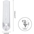 thumbnail image 2 of 6mm 1/4" Calla Lily Metal Design Stamps Plant Theme Matte Metal Punch Stamping Tool for Jewelry Leather Wood Stamping, 2 of 7
