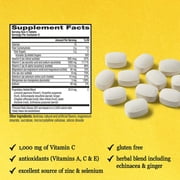 Airborne 1000mg Vitamin C Immune Support Multivitamin Effervescent Tablets, Citrus Flavor, 32 ct