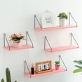 thumbnail image 1 of Flmtop Storage Shelf Strong Load Bearing Detachable Multi Colors Wall-mounted Wooden Display Stand Home Decoration, 1 of 8
