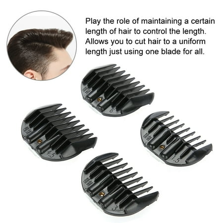 Ejoyous 3 Colors 4pcs Set Limit Comb Hair Cut Trimmer Clipper