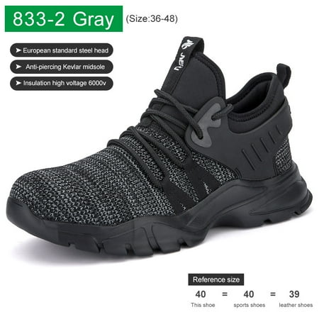 

Toyella Lightweight Steel Toe Anti-smashing And Anti-penetration Insulated Safety Shoes 833 2 Gray46 46 833 2 Gray