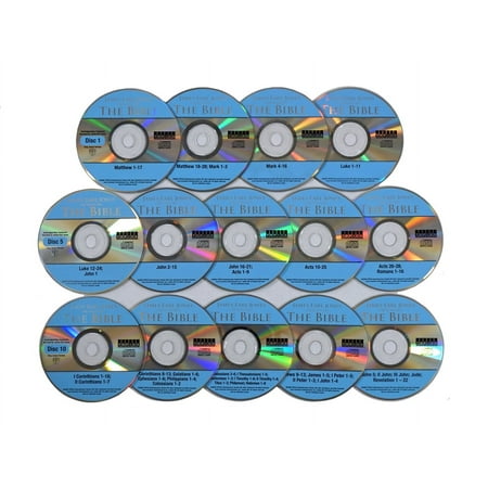 OPEN PACKAGE SPECIAL - James Earl Jones Reads the Bible (KJV King James Version) New Testament 14 Audio CD Set - Listen in your car!