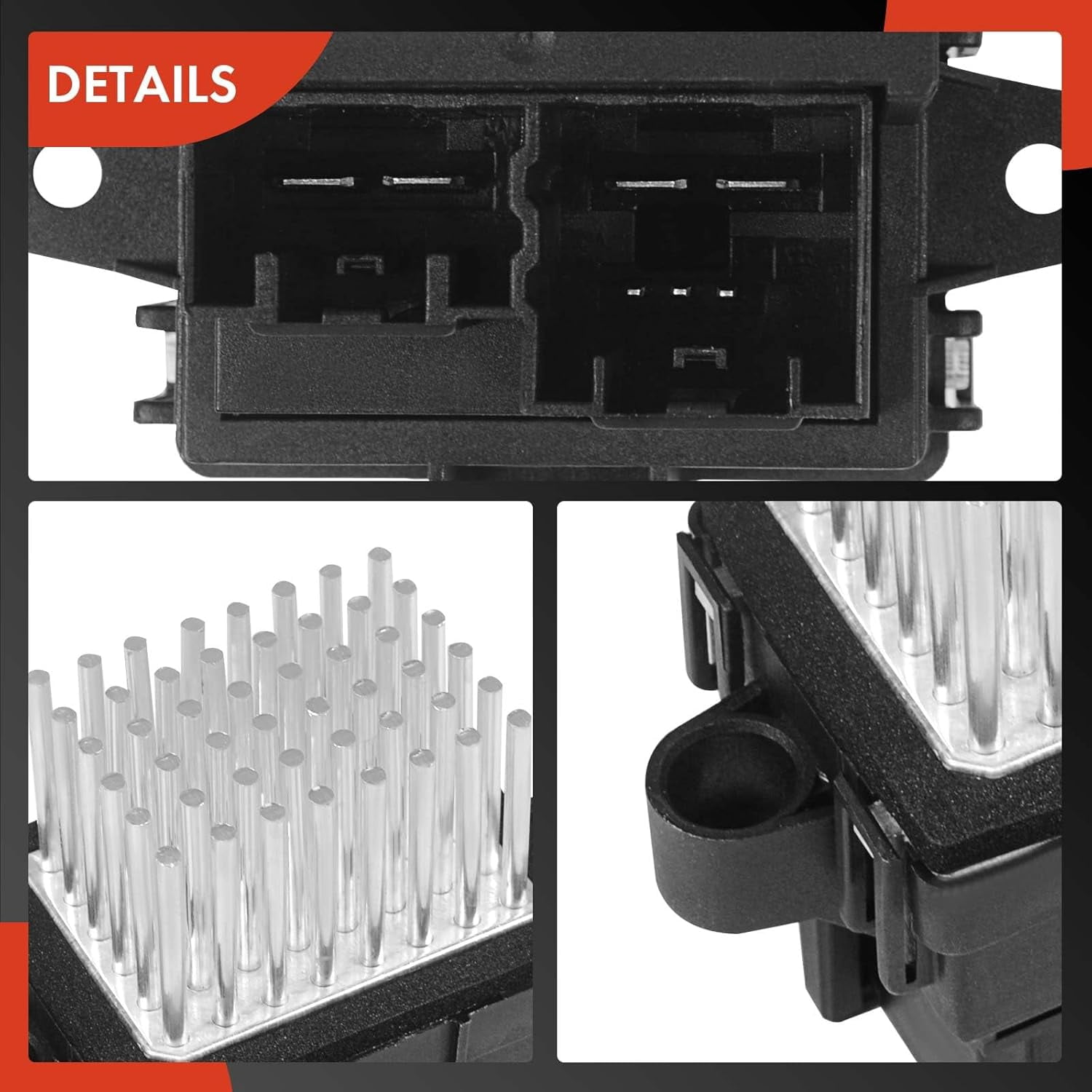 A-Premium HVAC A/C Blower Motor Resistor Replacement for Chevrolet Silverado 1500 2500 3500 2007-2013 Equinox Camaro Cadillac Buick GMC Pontiac Hummer Saturn Automatic Temperature Control