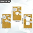 thumbnail image 7 of Yayeee Blank Wall Plate Cover 1-Gang 4.5"x2.7" Home Unused Decorative Outlet, White Flowers, 7 of 7