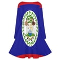 thumbnail image 5 of Flag of Belize Long Sleeve Dresses For Women Vintage Elegant Party Dress Oversized V-neck Dress S-8XL, 5 of 7