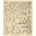 thumbnail image 2 of USGS 12x14 Black Ornate Wood Framed with Double Matting Museum Art Print Titled - Holt Florida Quad - USGS 1937, 2 of 4