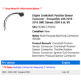 thumbnail image 2 of Engine Crankshaft Position Sensor Connector - Compatible with 2010 - 2016 GMC Savana 3500 6.6L V8 2011 2012 2013 2014 2015, 2 of 2