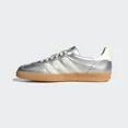 thumbnail image 2 of adidas Gazelle Indoor Trainers in Silver Metallic/Core White Shoes, 2 of 6