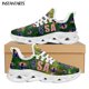 thumbnail image 1 of Zapatillas de deporte unisex con cordones y diseño de calavera y bandera estadounidense, de tendencia, para mujer, calzado transpirable para caminar, 1 of 6