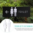 thumbnail image 5 of ⚡ Big Sale ! 1 Set Restroom Sign Ladies Toilet Wc Bathroom Gender Toilet Signs Washroom Toilet Sign Logo Cute Bathroom Signs Ladies Washroom Sign Washroom Wc Sticker Wc Sign Emblems, 5 of 5