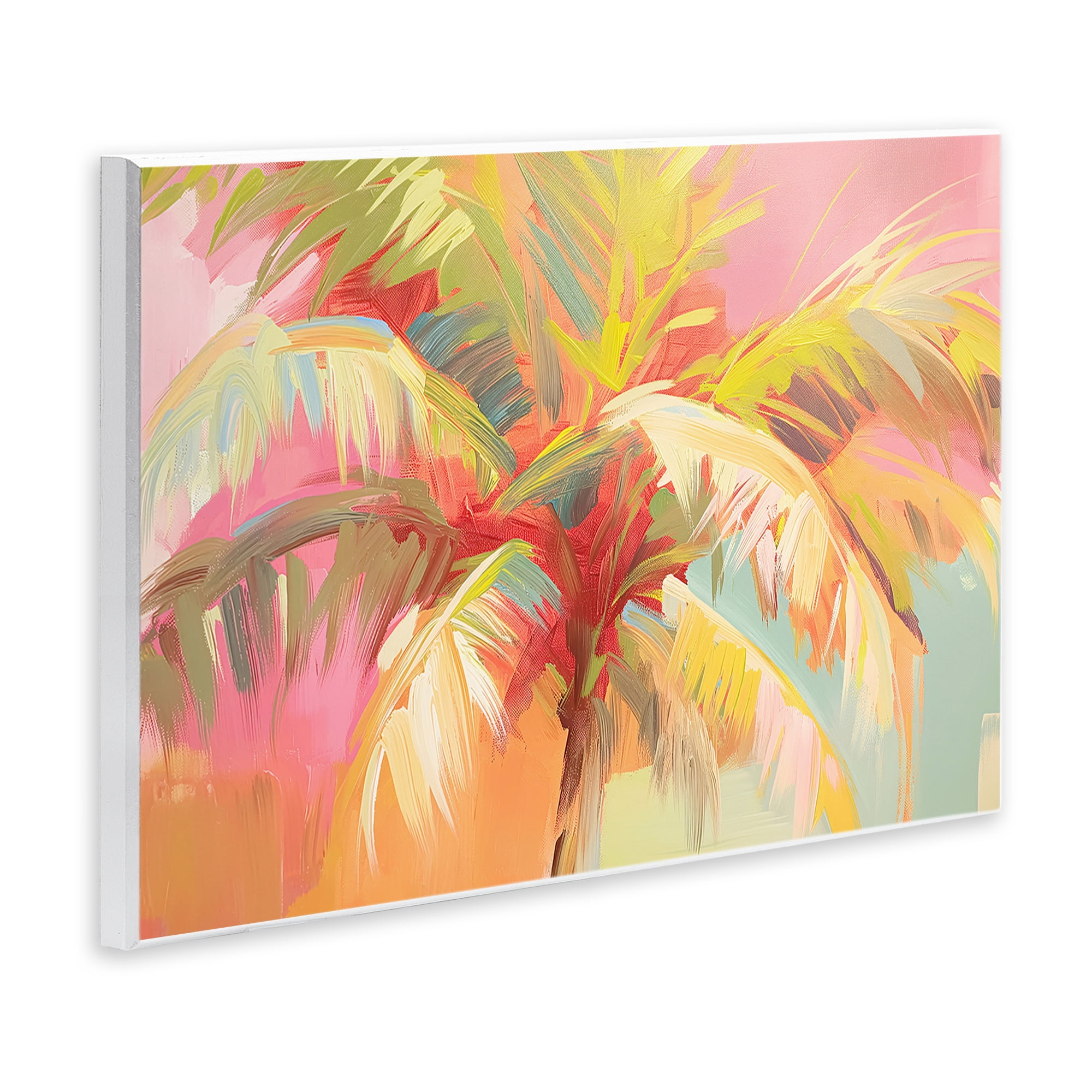 Stupell Industries Warm Palm Leaf Impressions Wall Plaque Art, design by Jacky Ngan