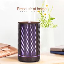 Gcvizuso Essential Oil Diffuser, Aroma Diffuser, Wood Grain Aroma Diffuser 200ml Colorful Night Light Atomizing Humidifier