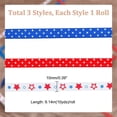 thumbnail image 2 of HAOAN 20Yards Blue Sky White Clouds Ribbon 1 Inch Wide Sky Clouds Polyester Ribbon 0.3mm Thick White and Blue Decorative Ribbon, 2 of 5