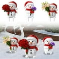 thumbnail image 3 of TIELUTT Interesting Xmas Snowman Garden Ground Stake Adornment Colorful Insert Art Christmas Signs Outdoor Valentines Day Banners for the Home Rabbit Cardboard Cutout Blank Yard Signs Banner Holder f, 3 of 3