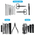 thumbnail image 5 of Juego de manicura Kit de cortaúñas profesional-26 piezas Kit de manicura de acero inoxidable, herramientas para el cuidado de las uñas con lujoso estuche de viaje, 5 of 5