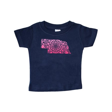 

Inktastic Nebraska Silhouette Mandala Gift Baby Boy or Baby Girl T-Shirt