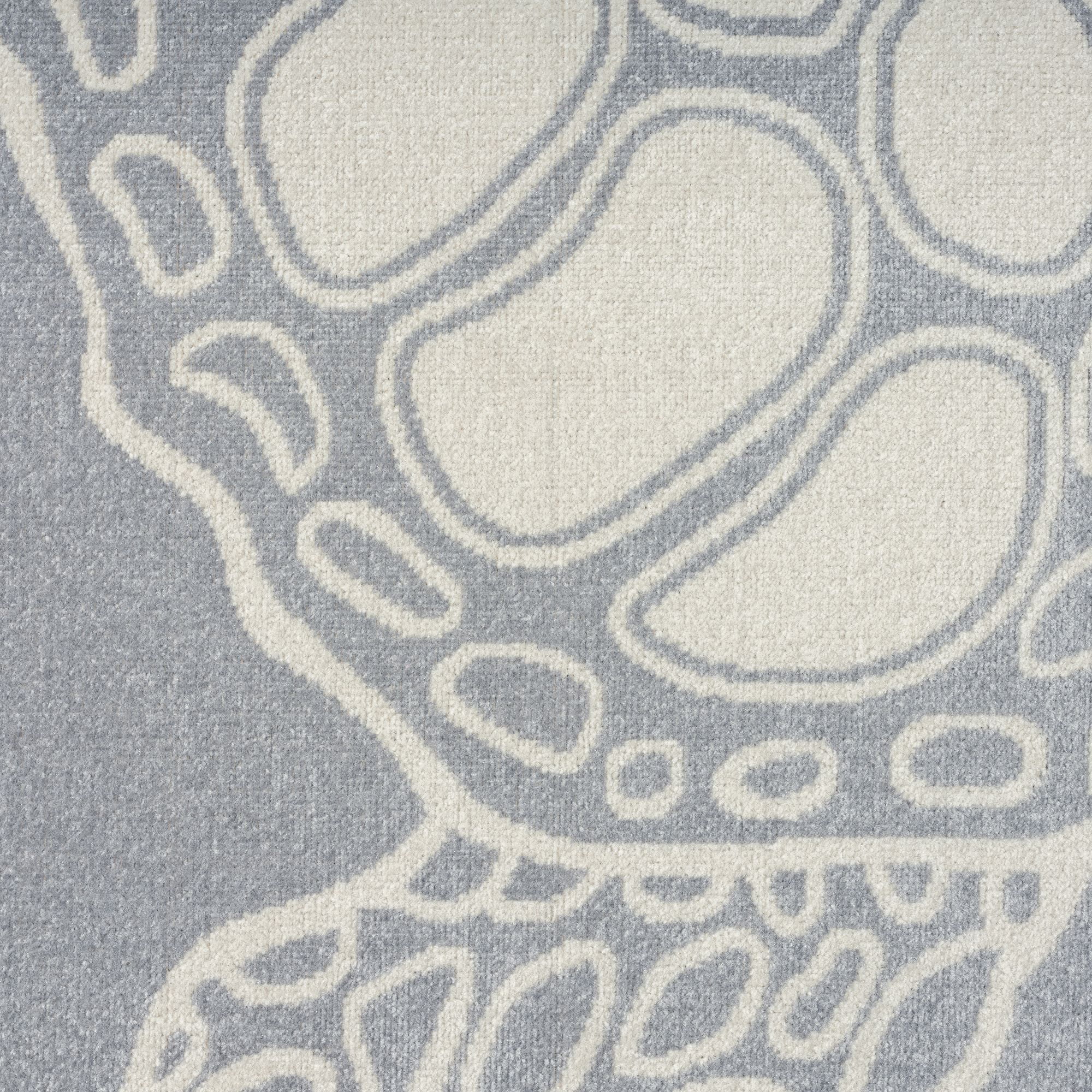 Home Dynamix Marine Sea Turtle Coastal Animal Indoor/Outdoor Area Rug, Grey/Ivory , 5'2"x7'2"