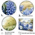 thumbnail image 3 of Designart "Rustic Blue Bonnets Still Life" Blue Bonnets Picture Framed Canvas Art Print, 3 of 5