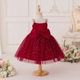 thumbnail image 5 of Fgnfyis Girls Carnival Dance Tutu Dress Party Gown Recital Outfit Shimmering Glitter Celebration Dress Red 6-7 Years, 5 of 9