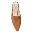 thumbnail image 3 of YDN Women Pointed Toe Slip on Mules Comfortable Low Chunky Heel Loafer Shoes Daily Dress Backless Pumps Size 5 Brown Pu, 3 of 6