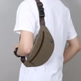 thumbnail image 6 of Sling Bag Men Crossbody Women,Fanny Pack for Men & Women,Fashion Waist Packs with Adjustable Belt,Casual Bag for Travel Hiking Sports Running(Brown), 6 of 6
