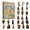 Medieval Cat Advent Calendar A9, variant on Medieval Cat Advent Calendar 2026 - 24 Day Christmas Countdown Box with Medieval Cat 2D Acrylic Hanging Ornaments