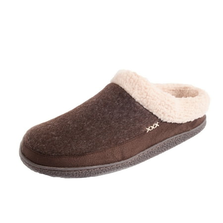 

Alpine Swiss Mens Memory Foam Clog Slippers Fleece Fuzzy Slip On House Shoes