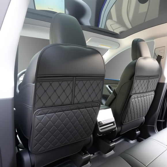 Protector de asiento trasero Kick Mats Aycsiyana, paquete de 2 con organizador