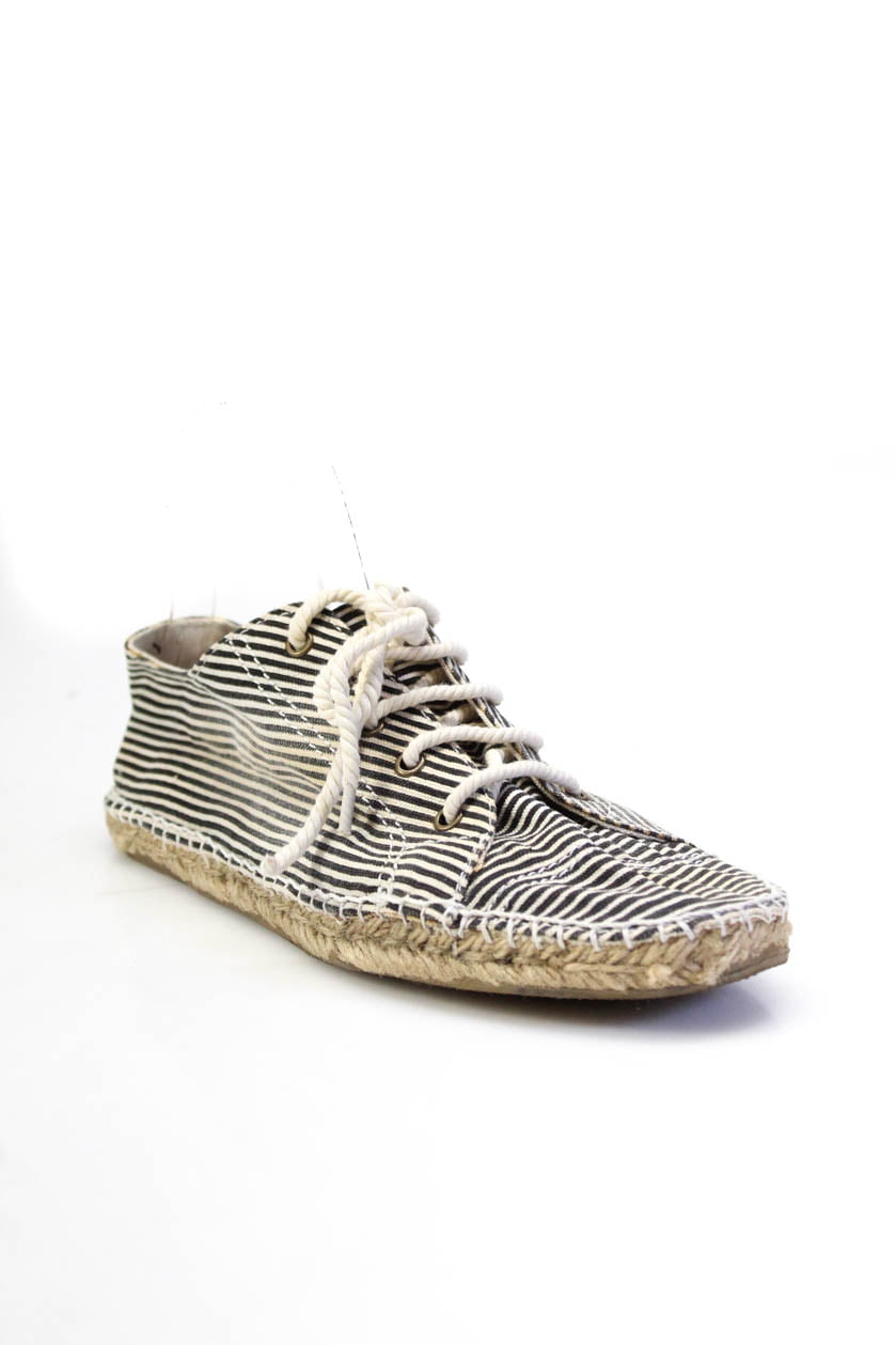 renderen onbetaald Honger Pre-owned|MIA Womesn Striped Rope Lace Espadrille Sneakers White Size 12 -  Walmart.com