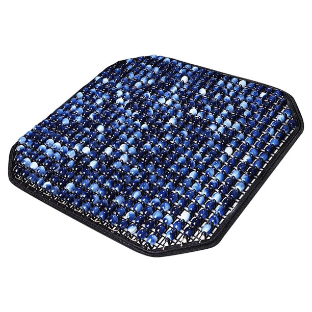 Puntoco Summer Cool Synthetic Green Jade Beads Car Seat Cover office Home Chair Square Pad Breathable Cushion