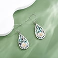 thumbnail image 6 of YAFEINI 925 sterling silver abalone scallop Daisy earrings as a jewelry gift for Women, 6 of 6