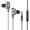 Noir, variante sur Amdohai Écouteurs Filaires A4 à Double Haut-Parleur, Port 3,5 mm, Basses Stéréo, Intra-Auriculaires Sport Étanches (version à Quatre Haut-Parleurs, Noir)