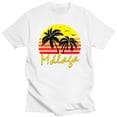 thumbnail image 1 of Nuevo estampado divertido Malaga Vintage Sun camiseta para hombre camiseta para mujer, 1 of 7