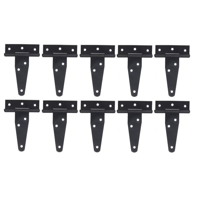 Bisagras FGen 10 piezas 9,5 x 6,2 cm galvanizadas en forma de T