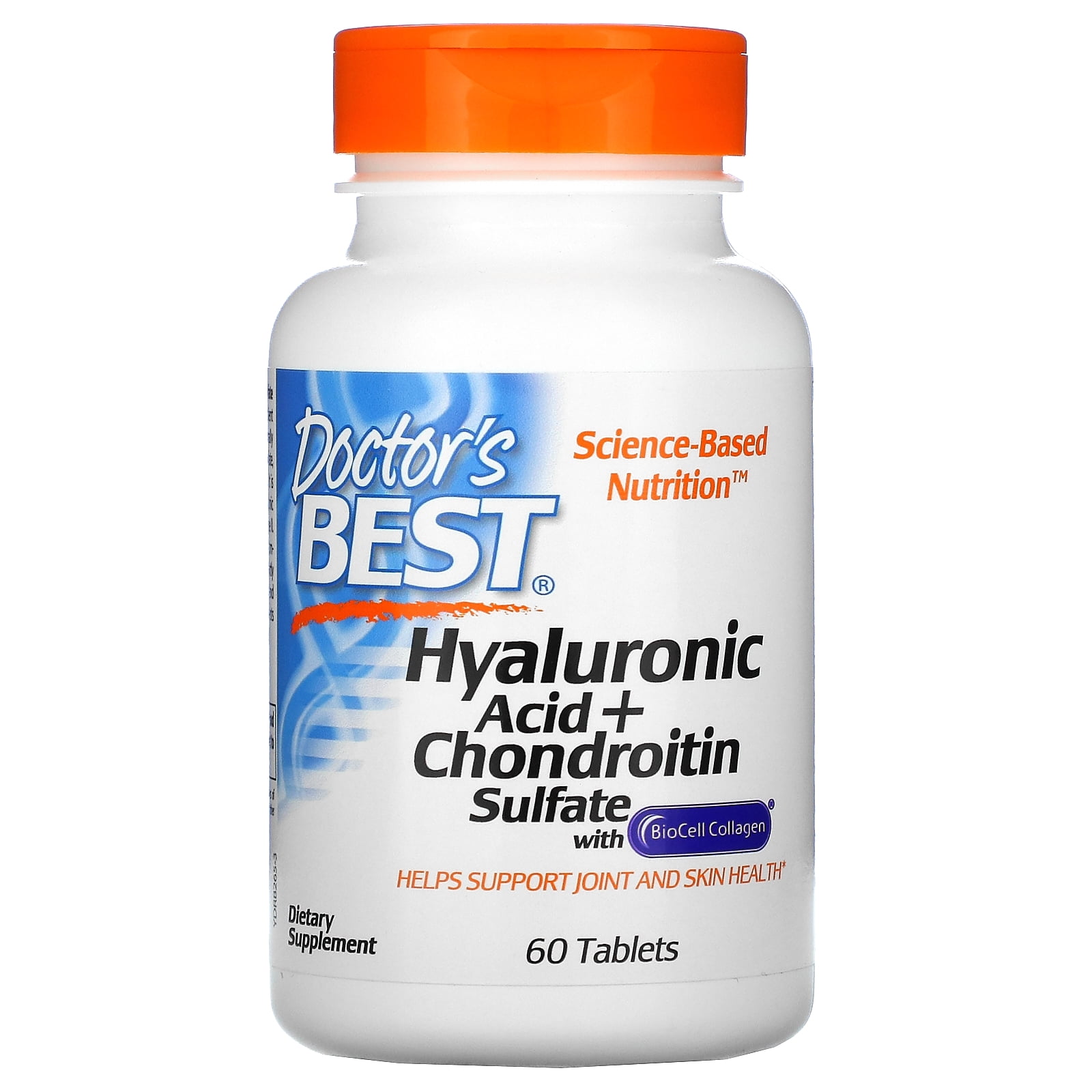 Doctor's Best Hyaluronic Acid + Chondroitin Sulfate with ... Doctor's Best Hyaluronic Acid + Chondroitin Sulfate with ...