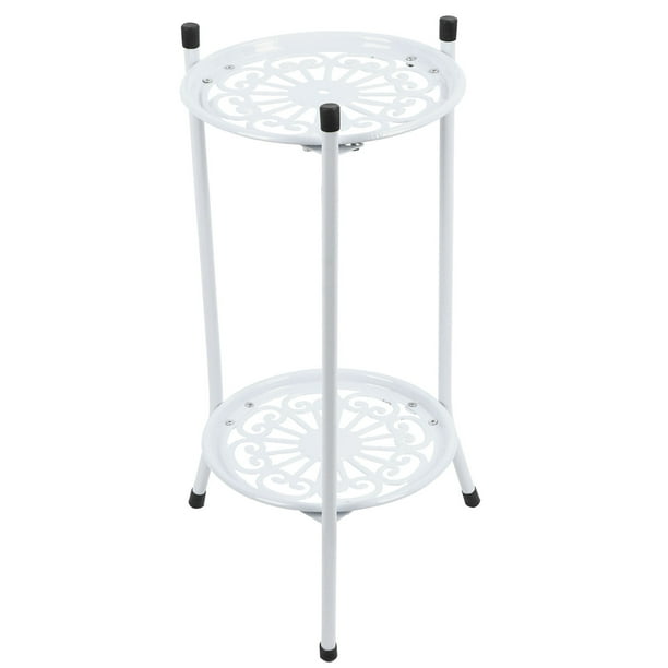 Soporte para macetas, soporte para plantas de metal de 2 niveles, soporte para plantas, soporte para macetas, artesanía superior