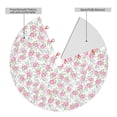 thumbnail image 2 of Lsque Floral Print Christmas Tree Skirt, Tree Skirt with Ties or Velcro, Perfect for Holiday Decorations, Halloween, and New Year-36", 2 of 7