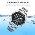 thumbnail image 2 of De pulsera Relojes de pulsera de cuarzo de lujo para hombre, reloj informal de negocios, reloj luminoso de moda, reloj resistente al agua de acero inoxidable, 2 of 8