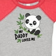 thumbnail image 4 of Inktastic My Daddy Loves Me Cute Panda Boys or Girls Baby Bodysuit, 4 of 5