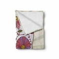 thumbnail image 2 of Sugar Skull Soft Flannel Fleece Throw Blanket, Folk Artwork of a Mexican Macabre with Floral Motifs Grunge Retro Style, Cozy Plush for Indoor and Outdoor Use, 50" x 60", Multicolor, by Ambesonne, 2 of 6