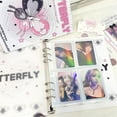 thumbnail image 7 of Black Pink Butterfly Idol Picture Album Loose Leaf Shell Postcards Organizer Star Chasing Album Photo Card Holder Photo Album Photo Card Collect Book Photo Card Binder PURPLE SHELL PROTECT COVER, 7 of 7