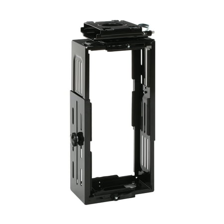Adjustable Cpu Holder - OFM Essentials Collection Adjustable Under Desk and Wall Mount Computer CPU Holder, in Black (ESS-8900-BLK)